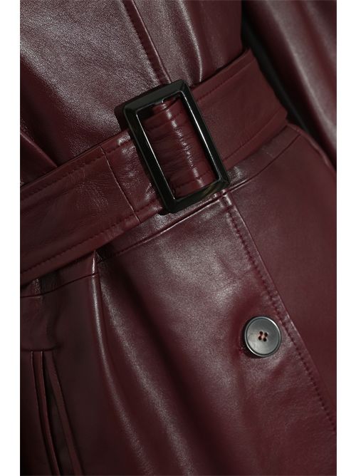 Giacca Tolmin in nappa con cintura MAX MARA STUDIO | 2526446021600001